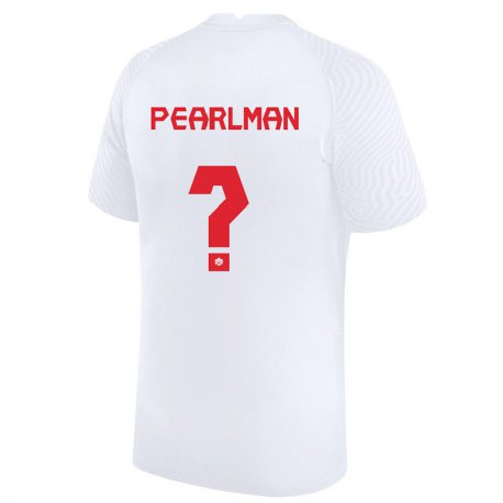 Kandiny Férfi Kanadai Adam Pearlman #0 Fehér Idegenbeli Jersey 22-24 Mez Póló Ing