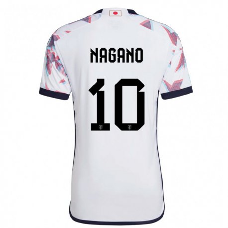 Kandiny Férfi Japán Fuka Nagano #10 Fehér Idegenbeli Jersey 22-24 Mez Póló Ing