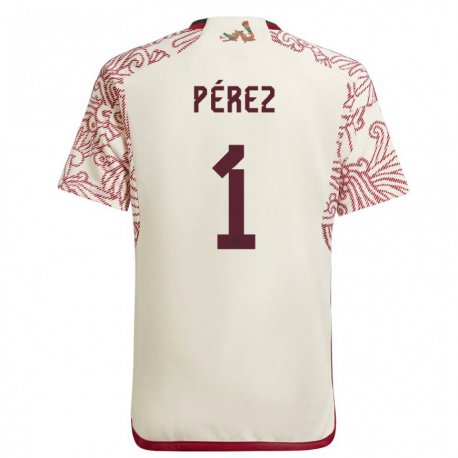 Kandiny Férfi Mexikói Emiliano Perez #1 Csoda Fehér Piros Idegenbeli Jersey 22-24 Mez Póló Ing