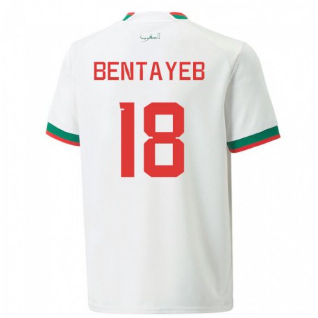 Kandiny Férfi Marokkói Tawfik Bentayeb #18 Fehér Idegenbeli Jersey 22-24 Mez Póló Ing