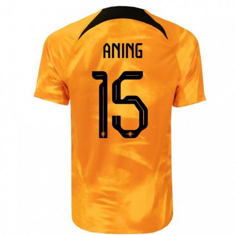Kandiny Női Holland Prince Aning #15 Lézer Narancs Hazai Jersey 22-24 Mez Póló Ing