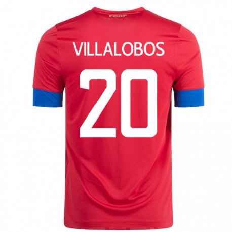 Kandiny Női Costa Rica Fabiola Villalobos #20 Piros Hazai Jersey 22-24 Mez Póló Ing