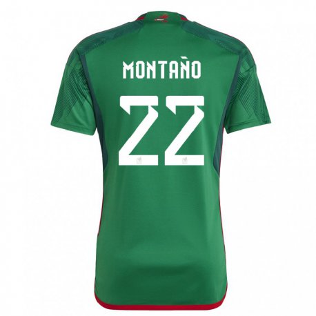 Kandiny Női Mexikói Andres Montano #22 Zöld Hazai Jersey 22-24 Mez Póló Ing