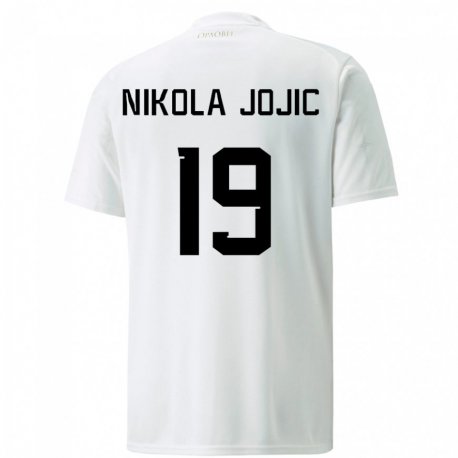 Kandiny Női Szerb Nikola Jojic #19 Fehér Idegenbeli Jersey 22-24 Mez Póló Ing