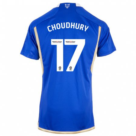 Kandiny Gyermek Hamza Choudhury #17 Kék Hazai Jersey 2023/24 Mez Póló Ing