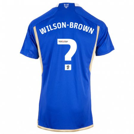 Kandiny Gyermek Thomas Wilson-Brown #0 Kék Hazai Jersey 2023/24 Mez Póló Ing