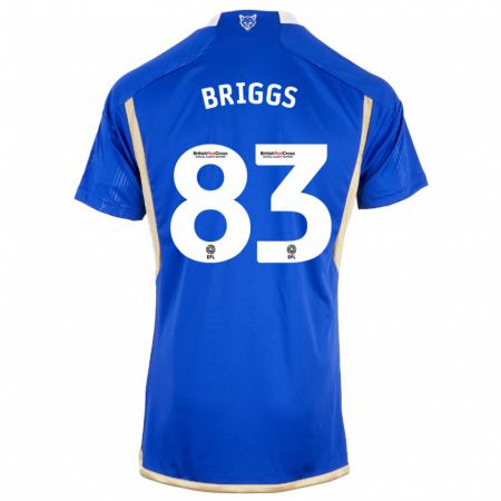 Kandiny Gyermek Logan Briggs #83 Kék Hazai Jersey 2023/24 Mez Póló Ing