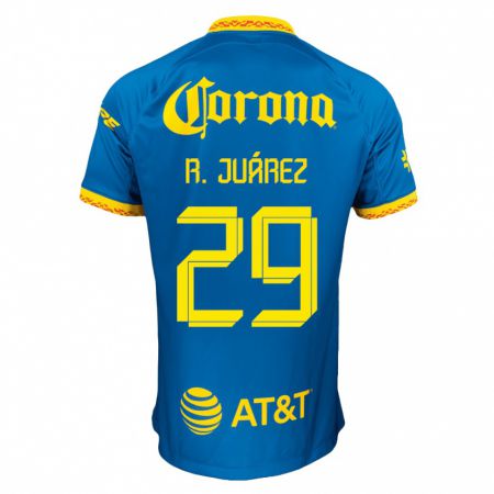 Kandiny Gyermek Ramón Juárez #29 Kék Idegenbeli Jersey 2023/24 Mez Póló Ing