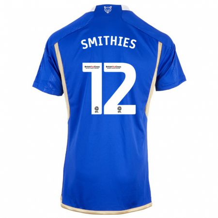Kandiny Férfi Alex Smithies #12 Királykék Hazai Jersey 2023/24 Mez Póló Ing