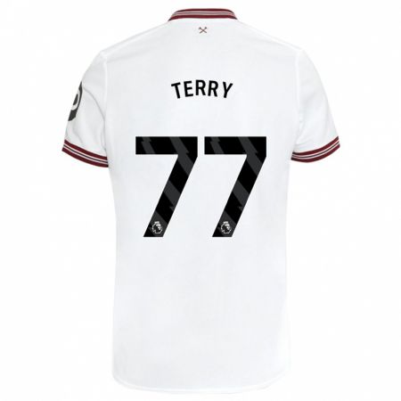 Kandiny Férfi Mason Terry #77 Fehér Idegenbeli Jersey 2023/24 Mez Póló Ing