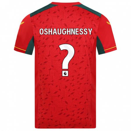 Kandiny Férfi Joe Oshaughnessy #0 Piros Idegenbeli Jersey 2023/24 Mez Póló Ing