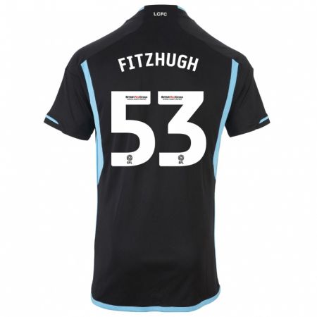 Kandiny Férfi Ethan Fitzhugh #53 Fekete Idegenbeli Jersey 2023/24 Mez Póló Ing