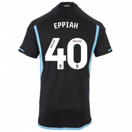 Kandiny Férfi Josh Eppiah #40 Fekete Idegenbeli Jersey 2023/24 Mez Póló Ing