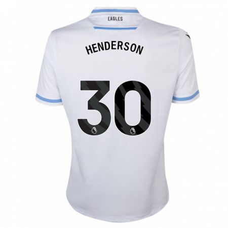 Kandiny Férfi Dean Henderson #30 Fehér Idegenbeli Jersey 2023/24 Mez Póló Ing