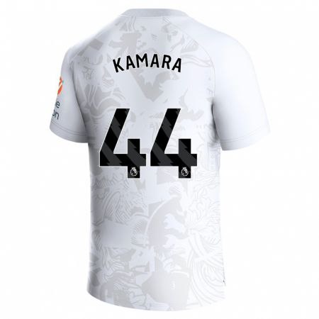 Kandiny Férfi Boubacar Kamara #44 Fehér Idegenbeli Jersey 2023/24 Mez Póló Ing