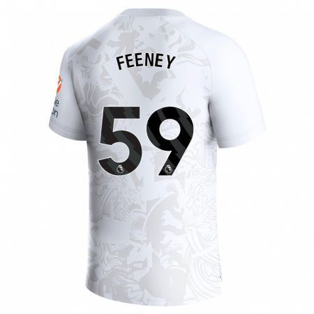 Kandiny Férfi Josh Feeney #59 Fehér Idegenbeli Jersey 2023/24 Mez Póló Ing