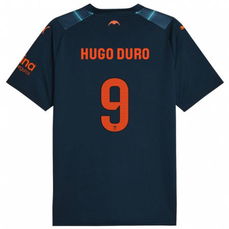 Kandiny Férfi Hugo Duro #9 Tengeri Kék Idegenbeli Jersey 2023/24 Mez Póló Ing