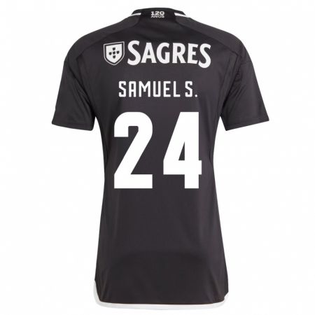 Kandiny Férfi Samuel Soares #24 Fekete Idegenbeli Jersey 2023/24 Mez Póló Ing