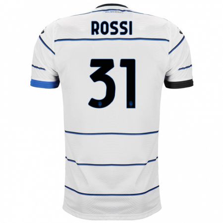 Kandiny Férfi Francesco Rossi #31 Fehér Idegenbeli Jersey 2023/24 Mez Póló Ing