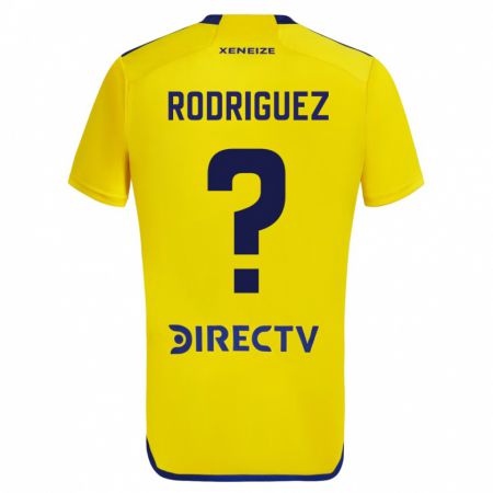 Kandiny Férfi Román Rodríguez #0 Sárga Idegenbeli Jersey 2023/24 Mez Póló Ing