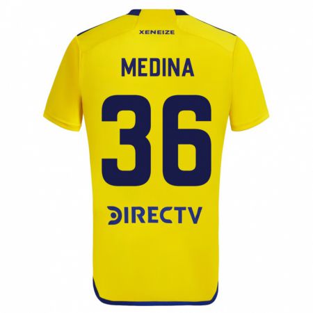Kandiny Férfi Cristian Medina #36 Sárga Idegenbeli Jersey 2023/24 Mez Póló Ing