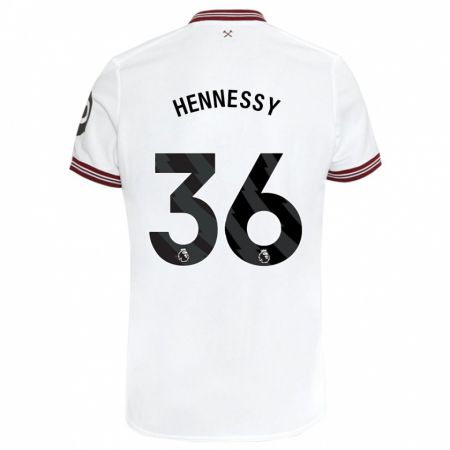 Kandiny Női Alexandra Hennessy #36 Fehér Idegenbeli Jersey 2023/24 Mez Póló Ing