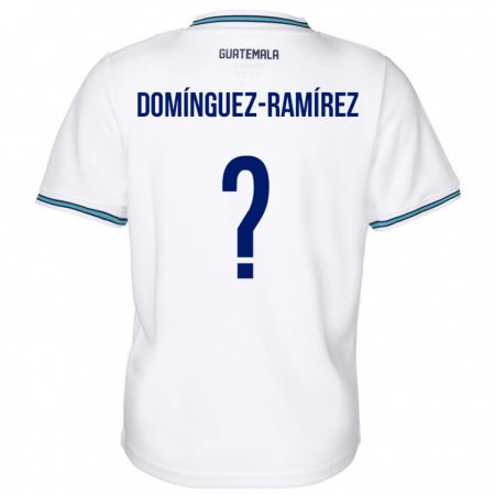 Kandiny Gyermek Guatemala Marco Domínguez-Ramírez #0 Fehér Hazai Jersey 24-26 Mez Póló Ing