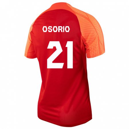 Kandiny Férfi Kanadai Jonathan Osorio #21 Narancs Hazai Jersey 24-26 Mez Póló Ing