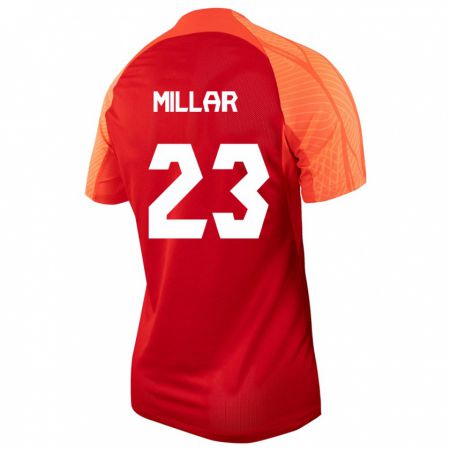 Kandiny Férfi Kanadai Liam Millar #23 Narancs Hazai Jersey 24-26 Mez Póló Ing
