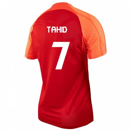 Kandiny Férfi Kanadai Taryck Tahid #7 Narancs Hazai Jersey 24-26 Mez Póló Ing