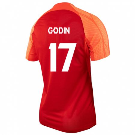 Kandiny Férfi Kanadai Étienne Godin #17 Narancs Hazai Jersey 24-26 Mez Póló Ing