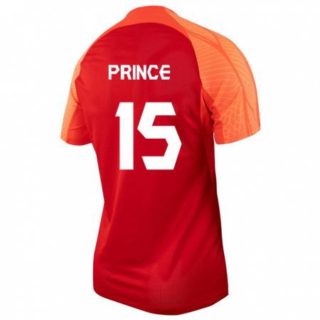 Kandiny Férfi Kanadai Nichelle Prince #15 Narancs Hazai Jersey 24-26 Mez Póló Ing