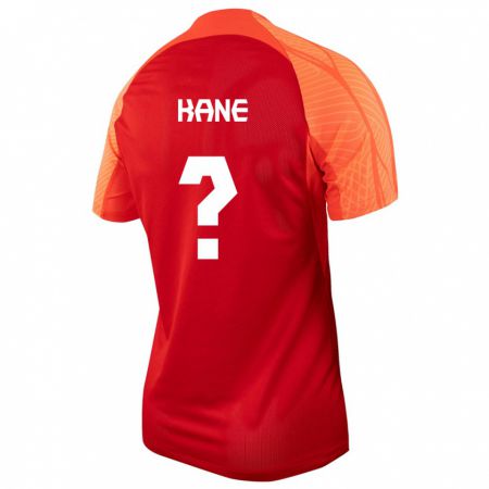 Kandiny Férfi Kanadai Mouhamadou Kane #0 Narancs Hazai Jersey 24-26 Mez Póló Ing