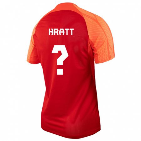 Kandiny Férfi Kanadai Ronan Kratt #0 Narancs Hazai Jersey 24-26 Mez Póló Ing