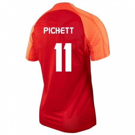Kandiny Férfi Kanadai Victoria Pickett #11 Narancs Hazai Jersey 24-26 Mez Póló Ing