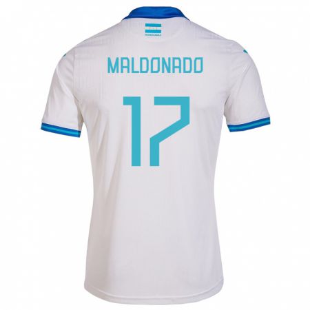Kandiny Férfi Honduras Axel Maldonado #17 Fehér Hazai Jersey 24-26 Mez Póló Ing