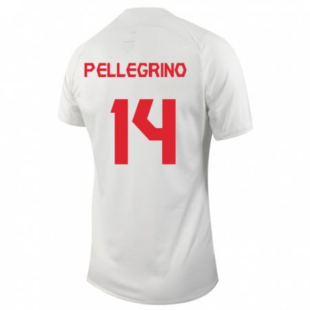 Kandiny Férfi Kanadai Gabriel Pellegrino #14 Fehér Idegenbeli Jersey 24-26 Mez Póló Ing