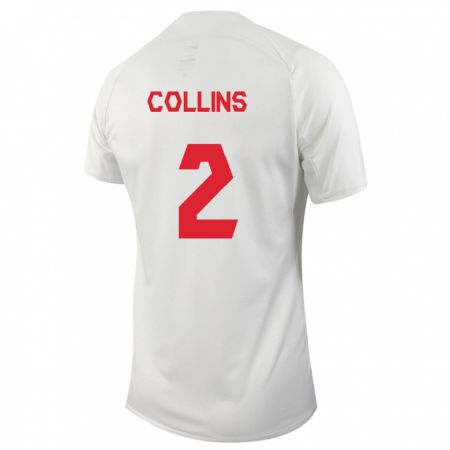 Kandiny Férfi Kanadai Sydney Collins #2 Fehér Idegenbeli Jersey 24-26 Mez Póló Ing