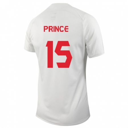 Kandiny Férfi Kanadai Nichelle Prince #15 Fehér Idegenbeli Jersey 24-26 Mez Póló Ing