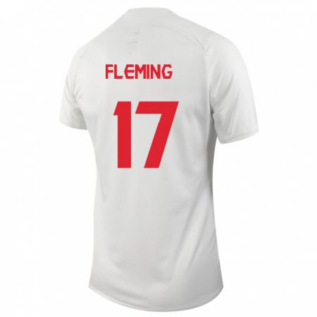 Kandiny Férfi Kanadai Jessie Fleming #17 Fehér Idegenbeli Jersey 24-26 Mez Póló Ing