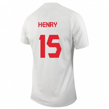 Kandiny Férfi Kanadai Doneil Henry #15 Fehér Idegenbeli Jersey 24-26 Mez Póló Ing
