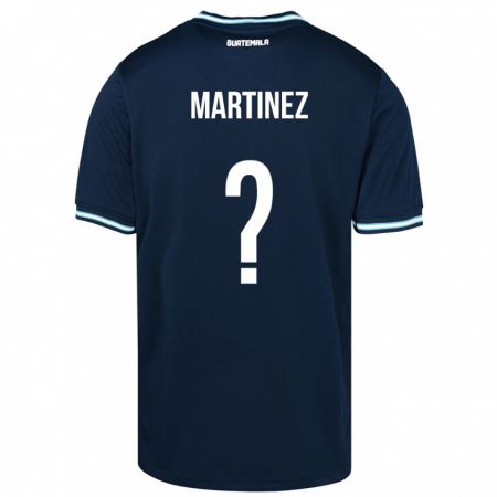 Kandiny Férfi Guatemala José Carlos Martinez #0 Kék Idegenbeli Jersey 24-26 Mez Póló Ing