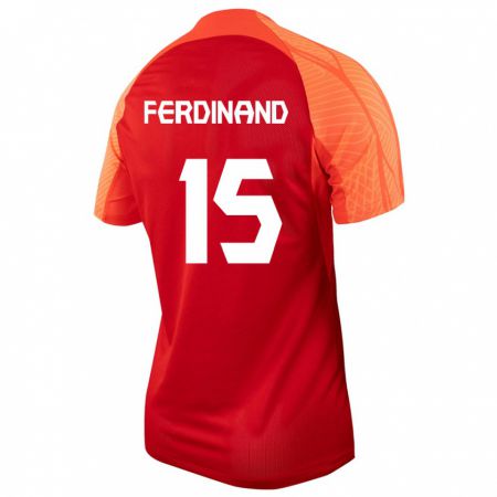 Kandiny Női Kanadai Keesean Ferdinand #15 Narancs Hazai Jersey 24-26 Mez Póló Ing