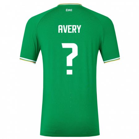 Kandiny Női Ír-Sziget Theo Avery #0 Zöld Hazai Jersey 24-26 Mez Póló Ing