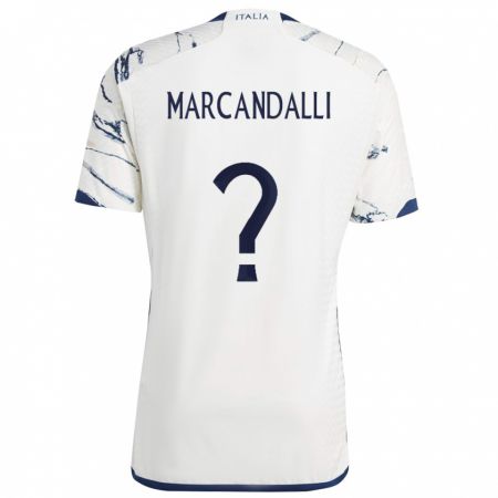 Kandiny Női Olaszország Alessandro Marcandalli #0 Szürke Idegenbeli Jersey 24-26 Mez Póló Ing