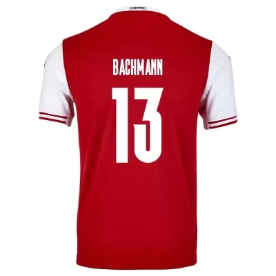 Férfi Osztrák labdarúgó-válogatott Daniel Bachmann #13 Hazai Piros 2021 Mez Póló Ing