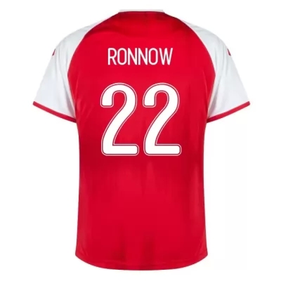 Női Dán labdarúgó-válogatott Frederik Ronnow #22 Hazai Piros 2021 Mez Póló Ing