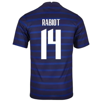 Női Francia labdarúgó-válogatott Adrien Rabiot #14 Hazai Sötétkék 2021 Mez Póló Ing