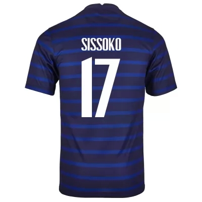Gyermek Francia labdarúgó-válogatott Moussa Sissoko #17 Hazai Sötétkék 2021 Mez Póló Ing