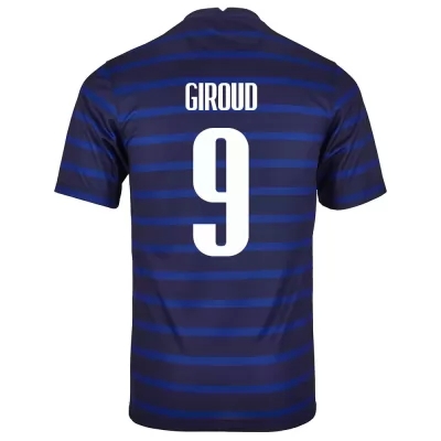 Gyermek Francia labdarúgó-válogatott Olivier Giroud #9 Hazai Sötétkék 2021 Mez Póló Ing
